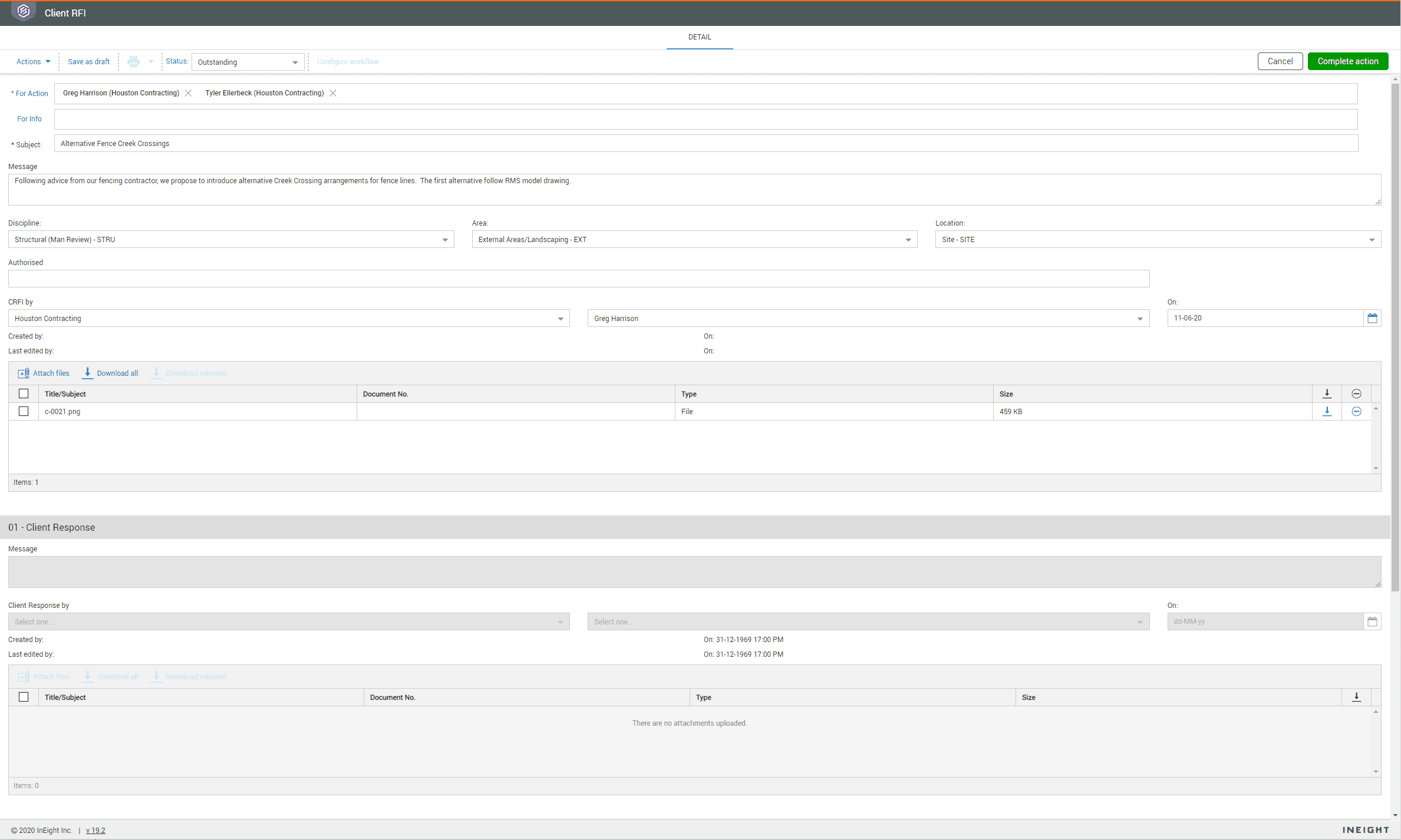 InEight Document Features