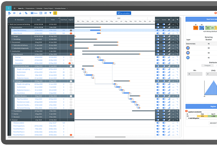 InEight Schedule Screen Shot