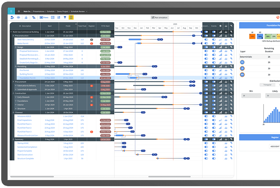 InEight Schedule Screen Shot